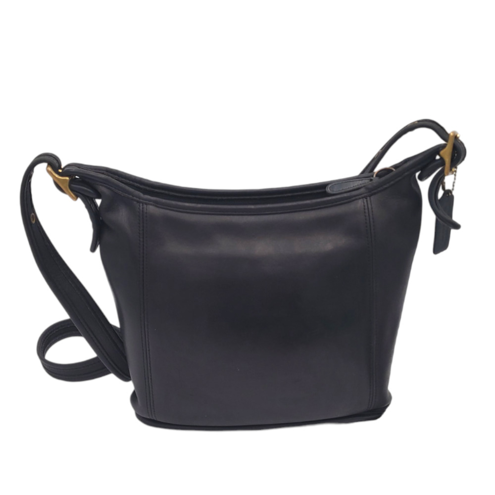 Coach Black Leather Shoulder Bag